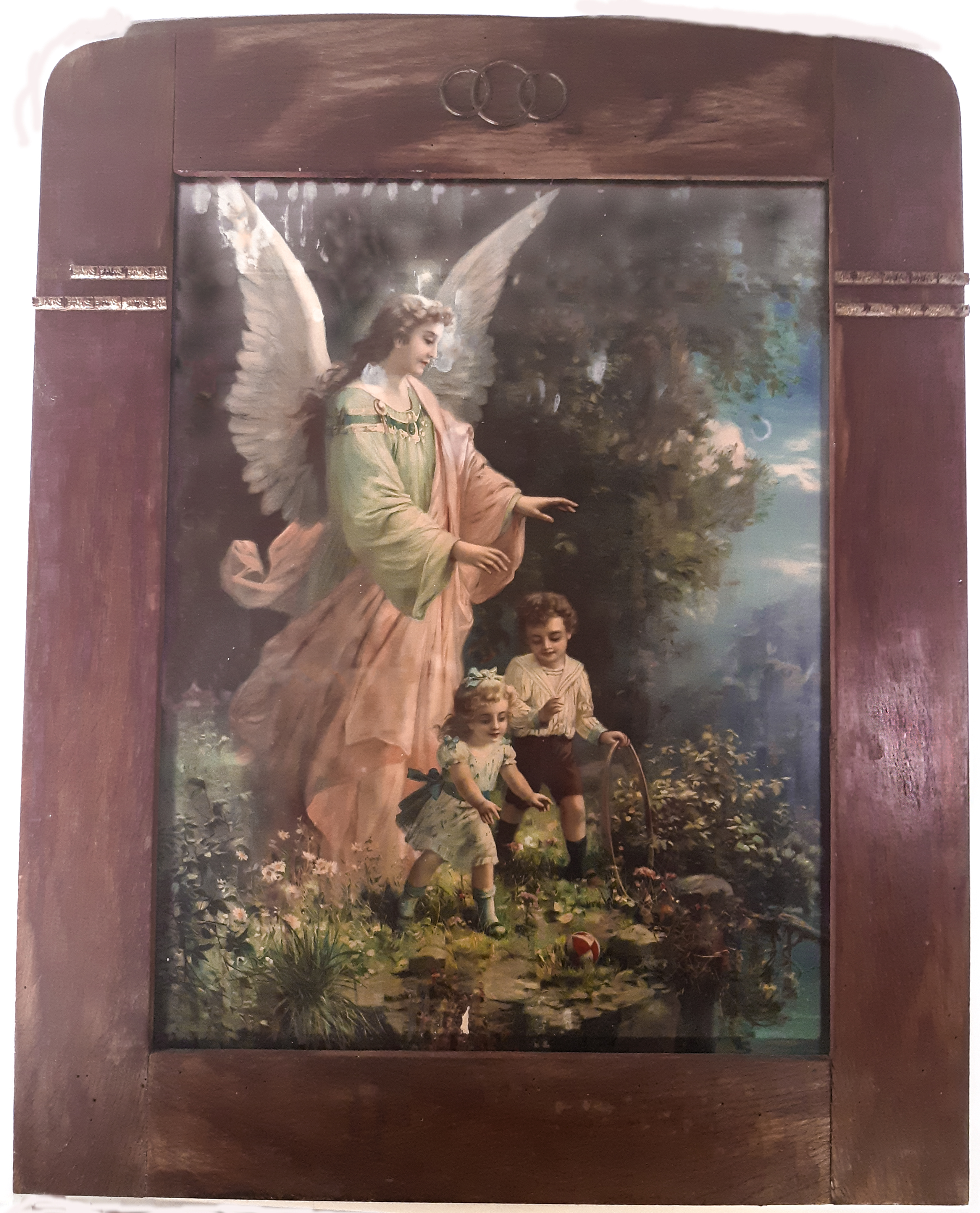 Gemälde "Schutzengel", Ende 19.Jh. bis Anfang 20. Jh.